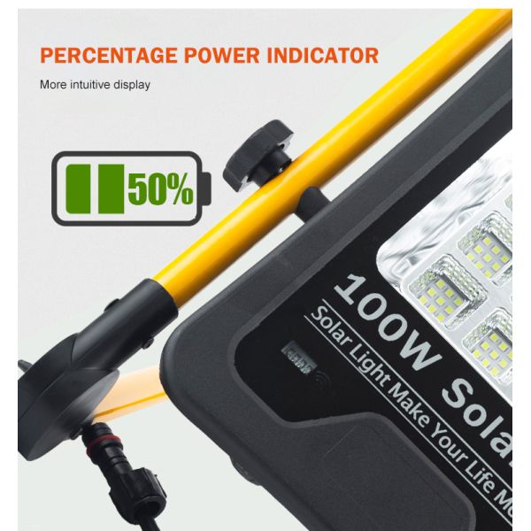 Brightest Ip 66 Exterior 50w 100w 200w Garden Outdoor Solar Led Flood Light Lamp