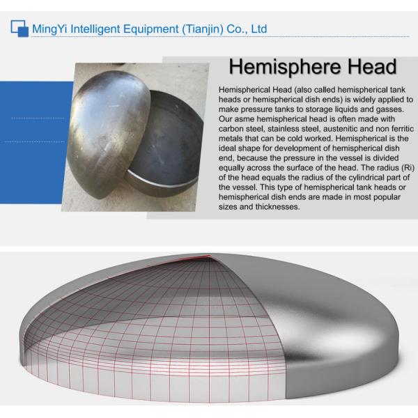 Customized Support Stainless Steel Pressure Tank Dished End with Hexagon Head Code