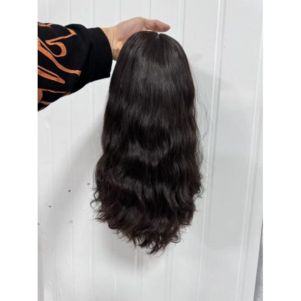 Factory supply 100% human hair silk top wig Kosher wig for white women natural looking human hair wig for wholesale