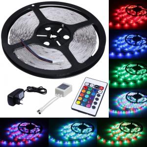 Quality 5m Length Color Changing LED Strip Lights 300 LEDs SMD 3528 With Remote Control wholesale