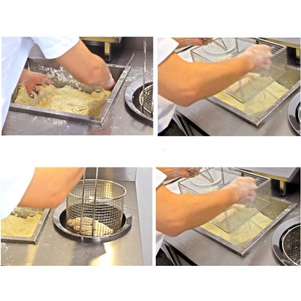 Restaurant Kitchen Equipment Manual Breading Table / KFC Wrapping Powder Table