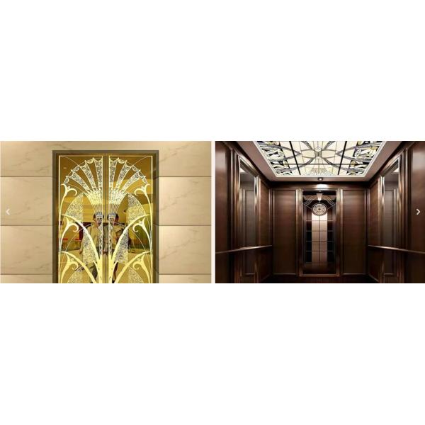 Mirror Etched Decorative Stainless Steel Sheet Gold Wall Cladding Sheet