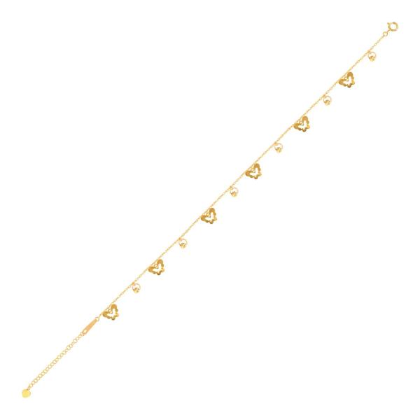 Personalized 18K Gold Anklets: Custom Name and Initial Designs