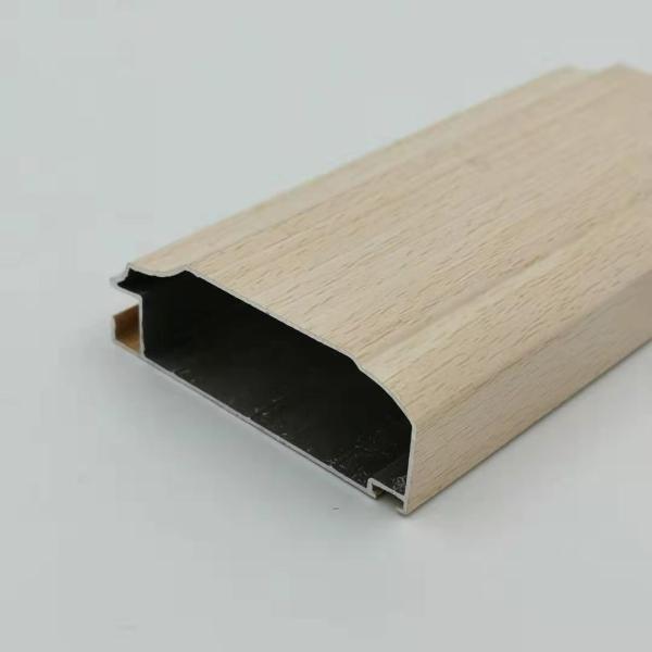 Kitchen Cabinet 1.4mm Wood Finish Aluminium Profiles For Libya Middle East