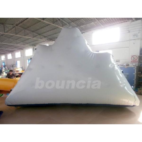 2 Sides Climbing Inflatable Floating Iceberg For Hotel Or Family Pool