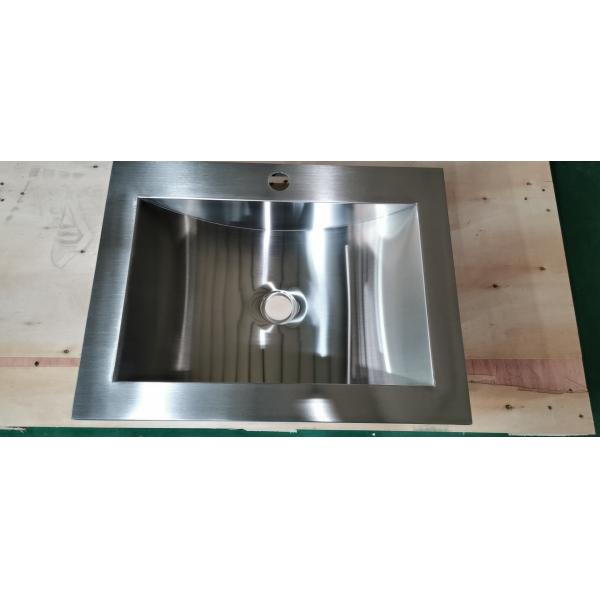 Rectangular Single Bowl Stainless Steel Sink , Household Small Single Bowl Sink