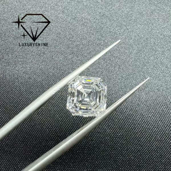 LuxuryShine VVS-VS 0.1-10CT Asscher Shape Lab Grown Diamond D-F Color white diamond With IGI Certificate 3EX Cut Stones