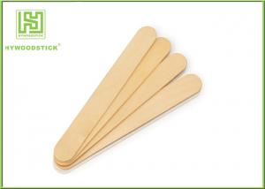 Quality Biodegradable Small Wooden Spatula , Rhombus Shape Hair Removal Spatula wholesale