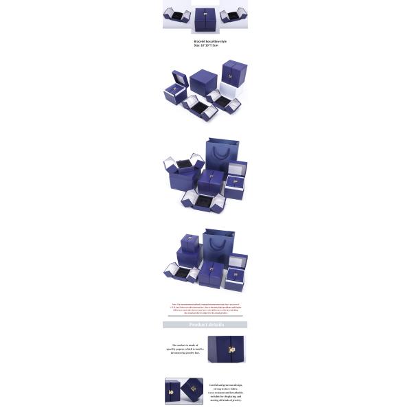 Double Door Storage Velvet Jewelry Box for Newest Style Packaging of Luxury Accessories