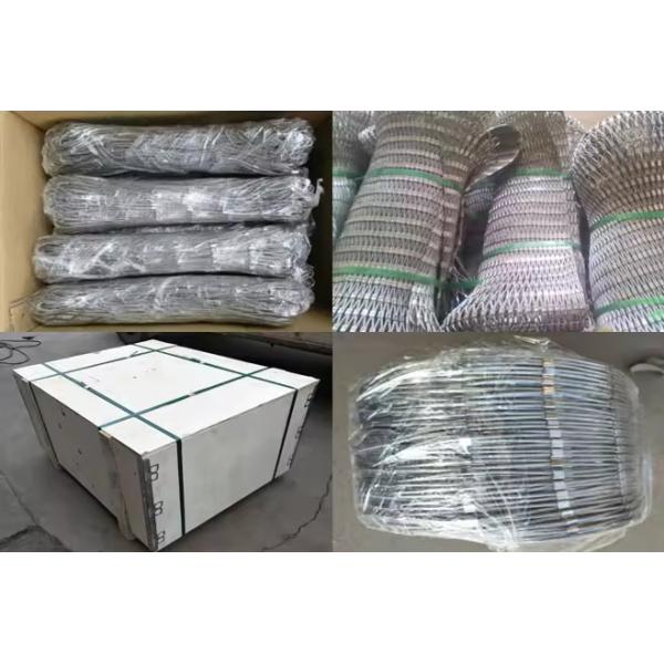 Knot Type Black Oxide Flexible Stainless Steel Cable Rope Woven Zoo Wire Mesh