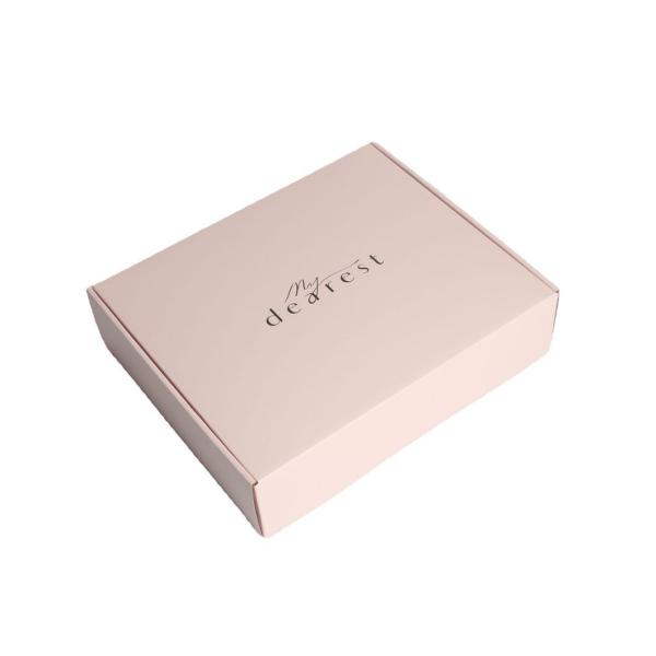 Custom Pink Clothes Jewelry Cosmetic Makeup Food Electronic Folding Corrugated Carton Mailer Box