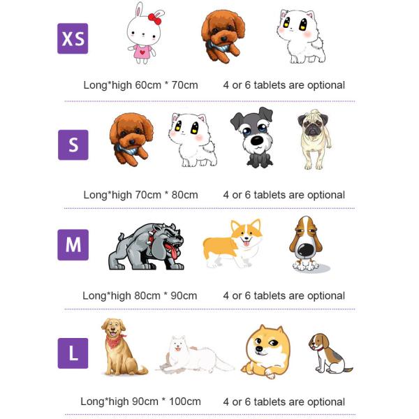 120cm 6 Tablets Dog Playpen Barrier SGS Dog Cage Fence Indoor