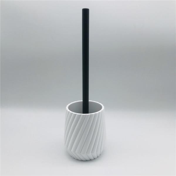 Swirl Polyresin bathroom Countertop sets White color with black parts