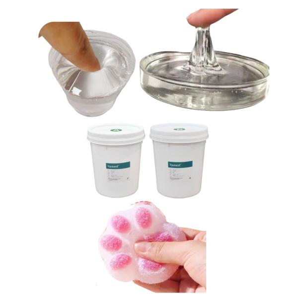 Food Safe Liquid Silicone 200KG Squishy Bulk Silicone Rubber Gel Liquid 1:1 For Craft Toys