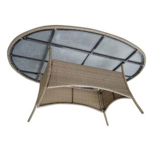 Contemporary PE Rattan Dining Outdoor Table Chairs