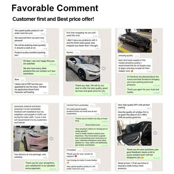 Color Change TPU PPF Car Body Film Removable Adhesive Self Healing Car Vinyl Wrap