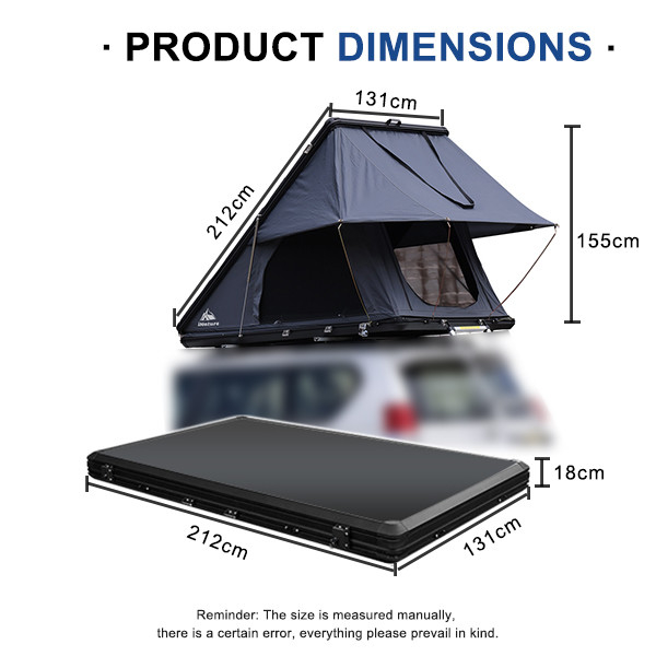Chinese roof top tent open view