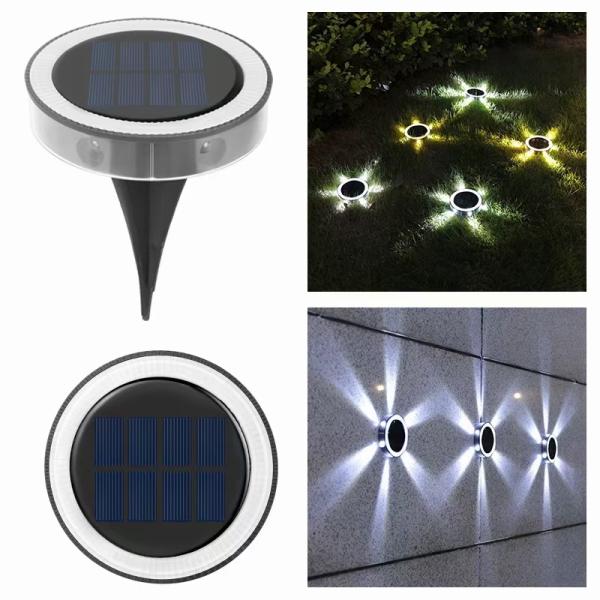 Aluminum Buried LED Solar Pathway Lights 3500K Underground Garden Decorated