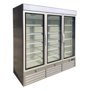 China Auto Frost Stand Up Glass Door Front Chiller Creating Visual Impact on sale