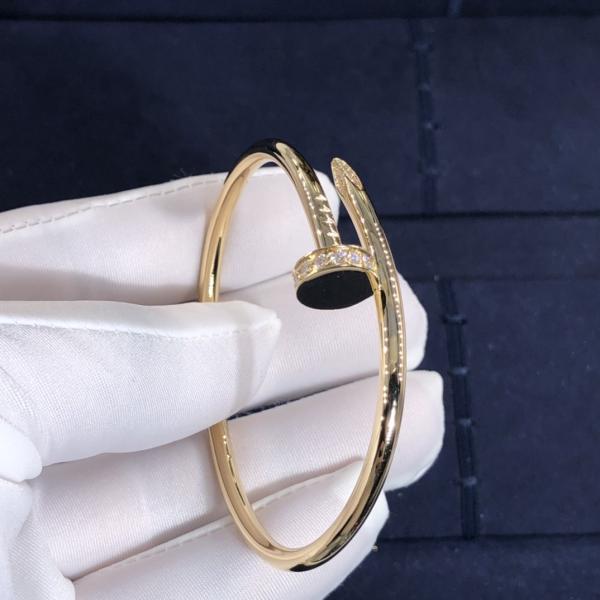 New Fashion Jewelry Bracelet Pure 18k Gold Cartie Juste Un Clou Bracelet With Natural Real Diamonds