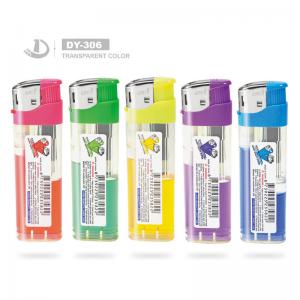 Quality Transparent or Semi-Transparent Cigarette Electronic Lighters at Dy-306 Gas Plastic wholesale