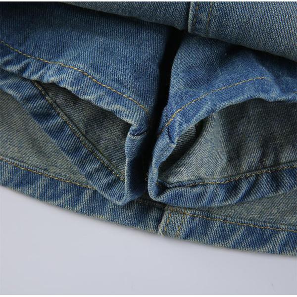 Oem Factory Manufacturer Custom Logo Hip Skirt Lady Short Denim Skirt Custom Denim Clothing