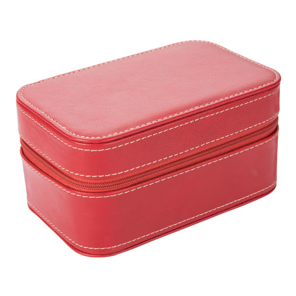 3 Colors 13*9*3cm PU Leather Jewelry Organizer Case