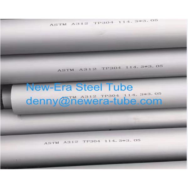 ASTM A312 / A213M TP304 Polished Stainless Steel Tubing