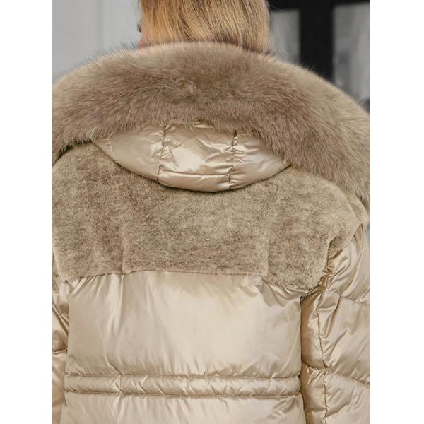 down Coat Functionality, middle length, nice colour, Real Fox Fur Coat Machine Washable Care Instructions, for girls and women, rich fur, real raccoon soft fur