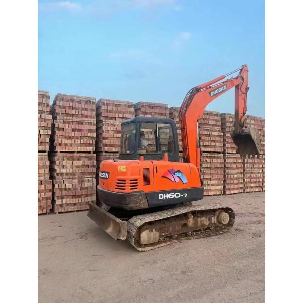 Second-Hand Doosan DH60-7 Excavator from South Korea with Original Hydraulic Cylinder