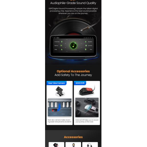 For Mercedes Benz E Class W212 S212 2009-2016 1920*720 Android 11.0 Car Radio GPS Multimedia Navigation No DVD Player