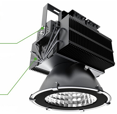 Unique Commercial LED High Bay Lighting 100W Black Shell 250 MH Lamp for Outdoor Advertising Illumination