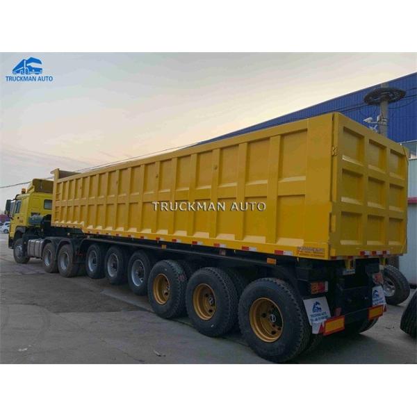 Truckman Brand Load Trail Dump Trailer For Ghana Bauxite Haulage Demand