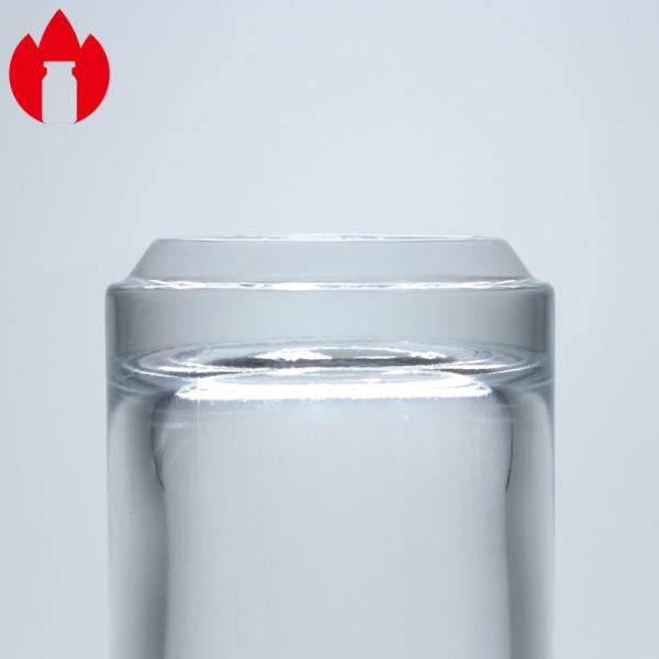 Clear Rounded 100ml Perfume Glass Bottle Printing