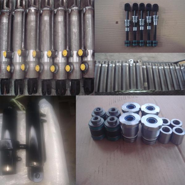 Steel Body Garbage Truck Hydraulic Cylinders / Double Hydraulic Cylinder