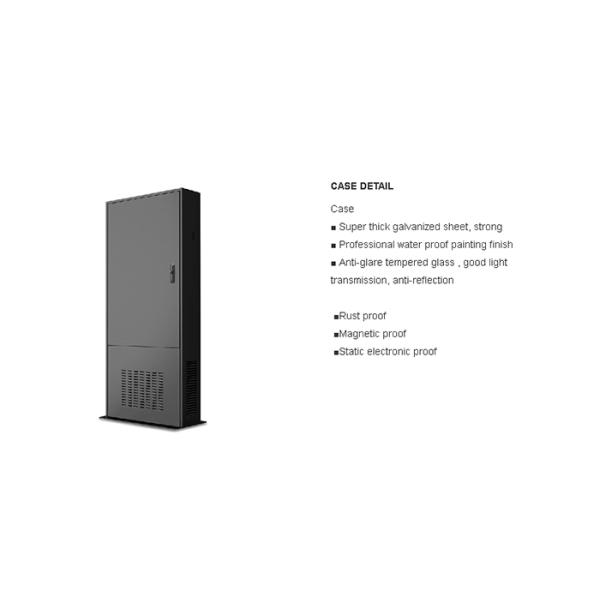 55 Inch IP65 2500nits Outdoor Digital Signage For Bus Stop Shelter