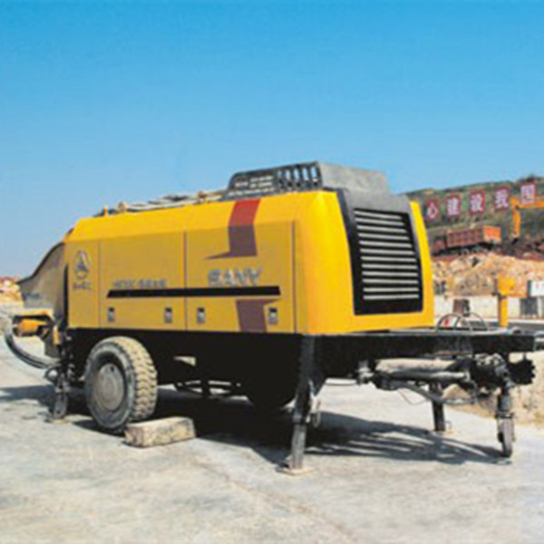 1420 Mm Used Concrete Trailer Pumps , City Concrete Pump 450L