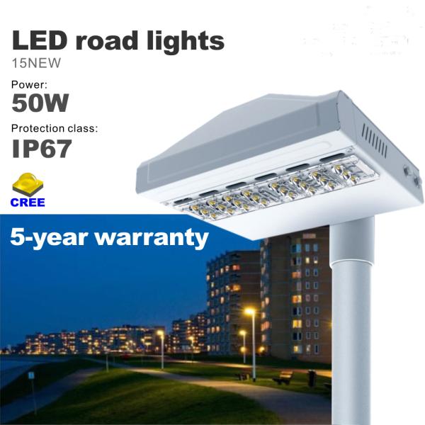 50W LED Street light High brightness CREE 5 years warranty LED Road Lighting IP67