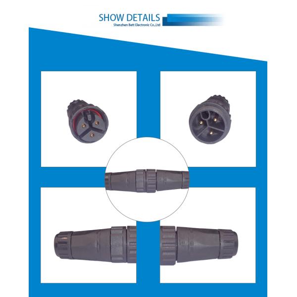 Outdoor Led M23 Circular Connectors Male Female 3 Pin 4A 110V Waterproof