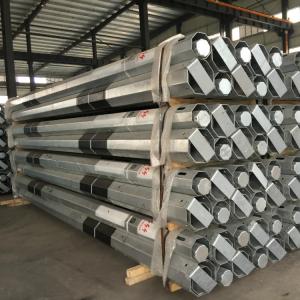 Quality High Voltage 110kv 45FT Steel Electric Pole Anti Corrosion wholesale