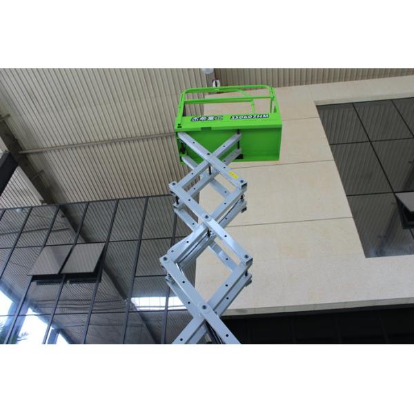 6m - 15m Mini Scissor Lift , Self Propelled Scissor Lift For Indoor Or Outdoor