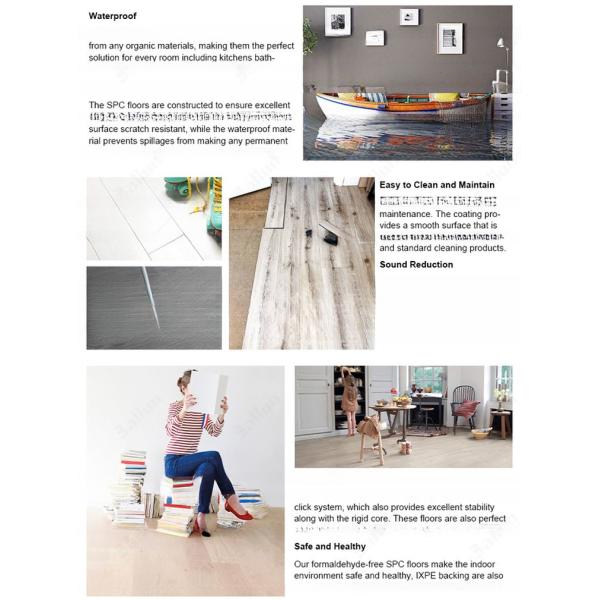 CE / ISO9001 Approved Eco-Friendly Luxury Vinyl Laminate Floor Plank for End Customers