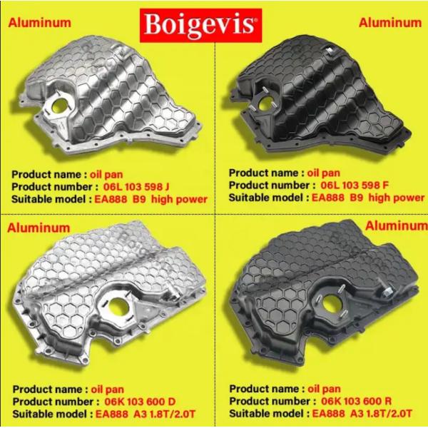 Direct Replacement Car Oil Pan 06L 103 600 R Audi Oil Sump For A3 1.8T