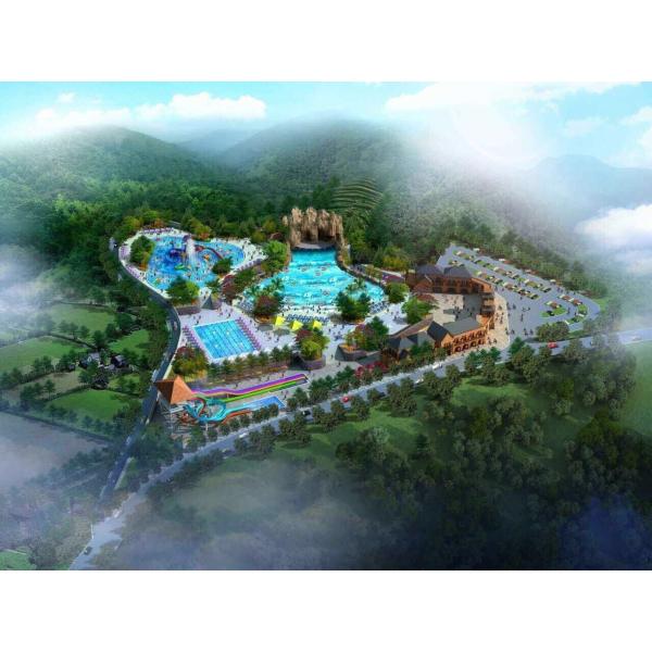 Customized Amusement Water Park Fiberglass Water Slide Aqua Park Design