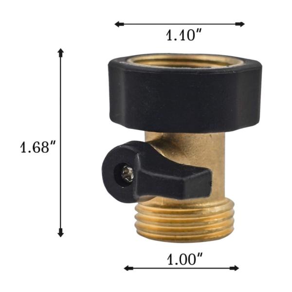 3/4 Inch Hose Pipe Shut Off Valve , JIS Water Shut Off Valve For Garden Hose