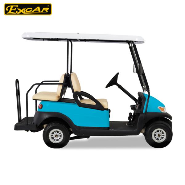 EXCAR Trojan Battery Mini Electric Golf Car Unique Accelerator 4 Seater