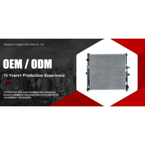 1635000003 1635000404 Auto Parts Cooling System for Mercedes-Benz M-Class W163 ML 350