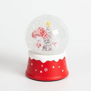 Quality Mushroom Character 65mm Resin Christmas Tree Snow Globe wholesale