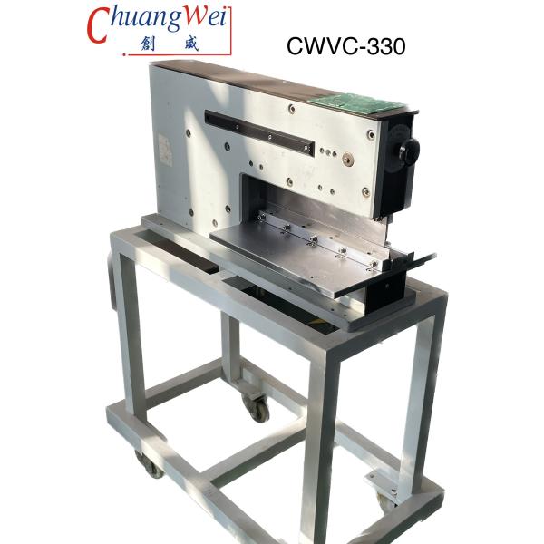 Pneumatic Electric Pcb Depaneling Machine, Motorized Linear Blade Pcb Depanelizer, CWVC-2L