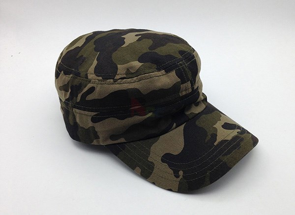 Camouflage Military Cadet Cap 100% Cotton Hats 3d Embroidery Fitted